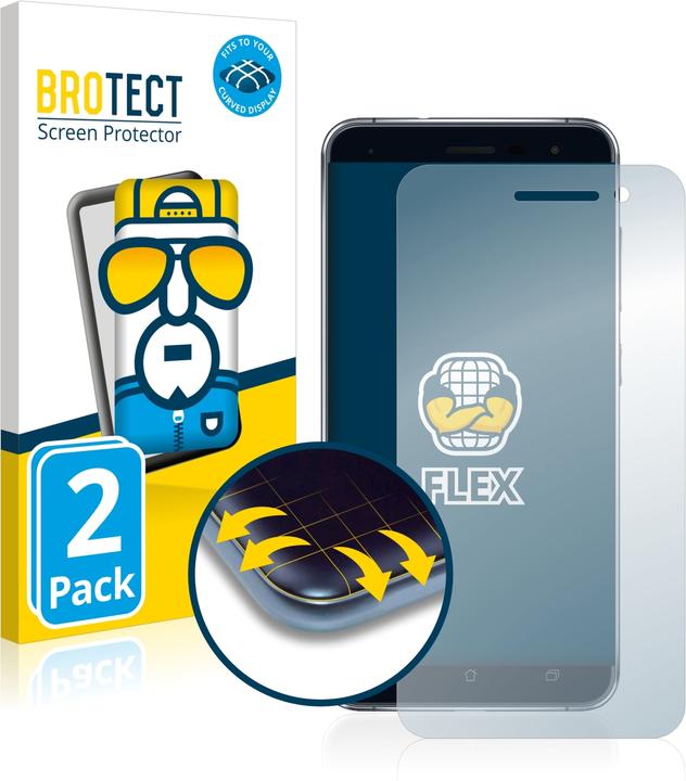 Actual product image BROTECT Full-Cover Protector (2 Piece, Asus Zenfone 3)