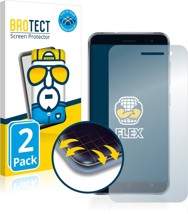 Produktbild BROTECT Full-Cover Displayschutz (2 Stück, Asus Zenfone 3)