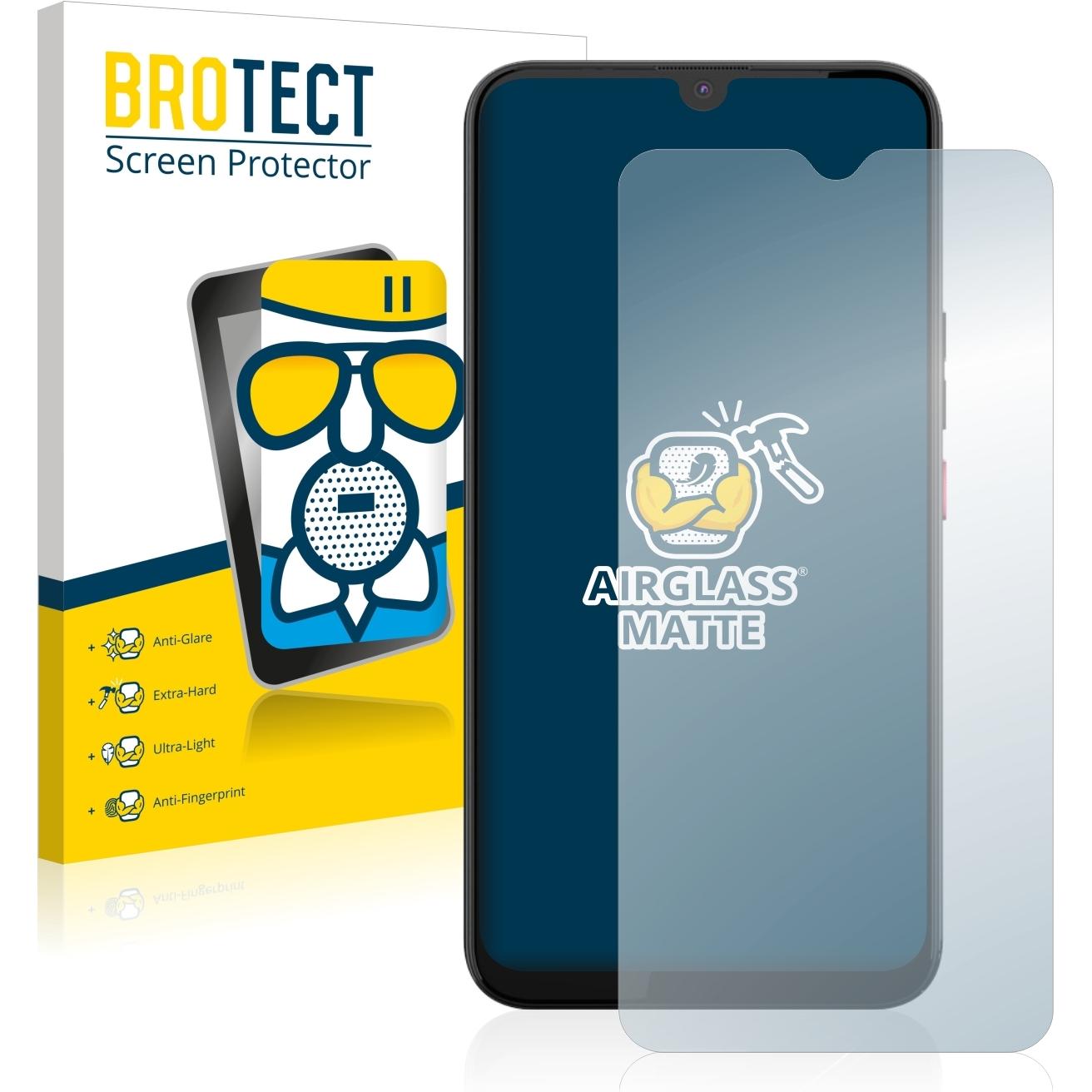 BROTECT AirGlass Panzerglasfolie Matt (1 Stück, Gigaset GS5), Smartphone Schutzfolie, Grau