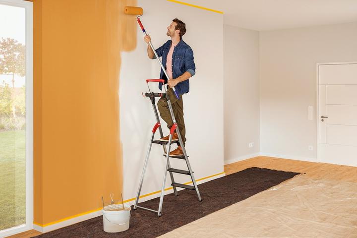 Produktbild Hailo L100 TopLine, Alu-Sicherheits-Stehleiter, 5 Stufen (Gerüst, 101 cm)