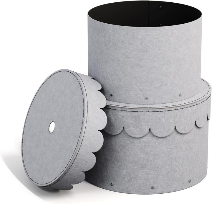 Immagine prodotto Bigso 2er-Set Runde Aufbewahrungsboxen mit Deckel (2x)