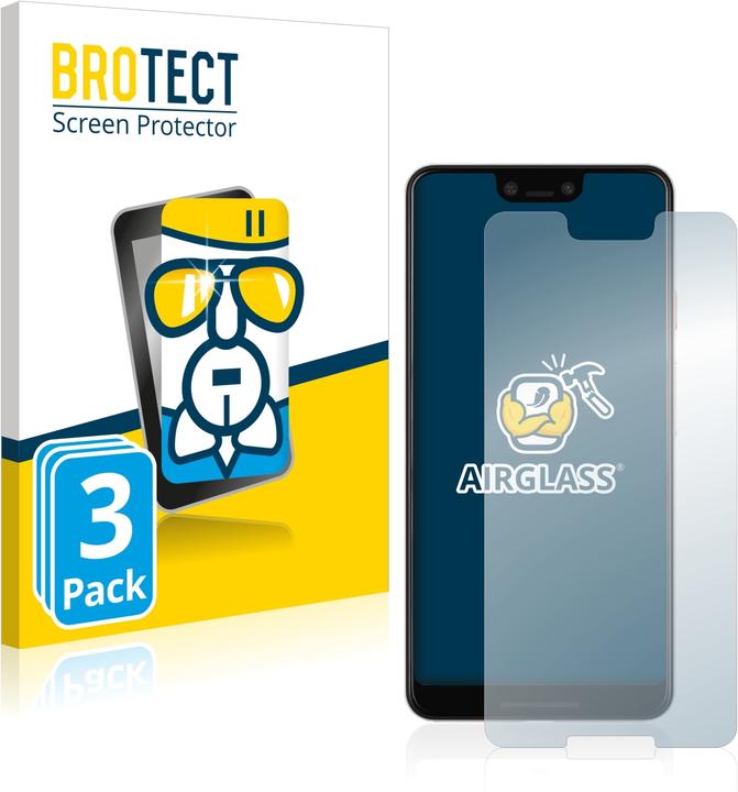 Actual product image BROTECT AirGlass Glass (3 Piece, Google Pixel 3 XL)