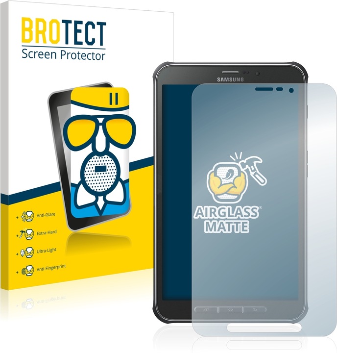 Actual product image BROTECT AirGlass Glass Matte (1 Piece, Galaxy Tab Active)