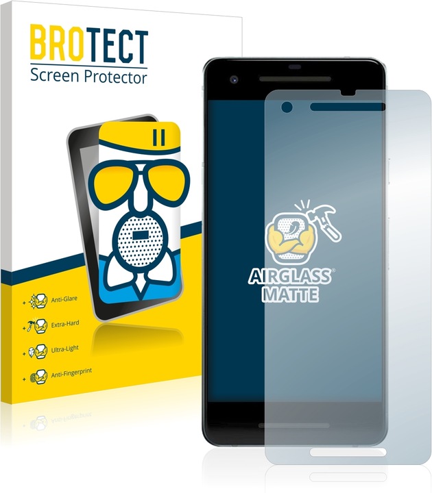Produktbild BROTECT AirGlass Panzerglasfolie Matt (1 Stück, Google Pixel 2)