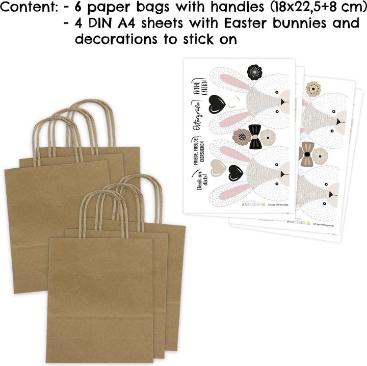 Image du produit Papierdrachen Anse de sac de Pâques XXL (6x)