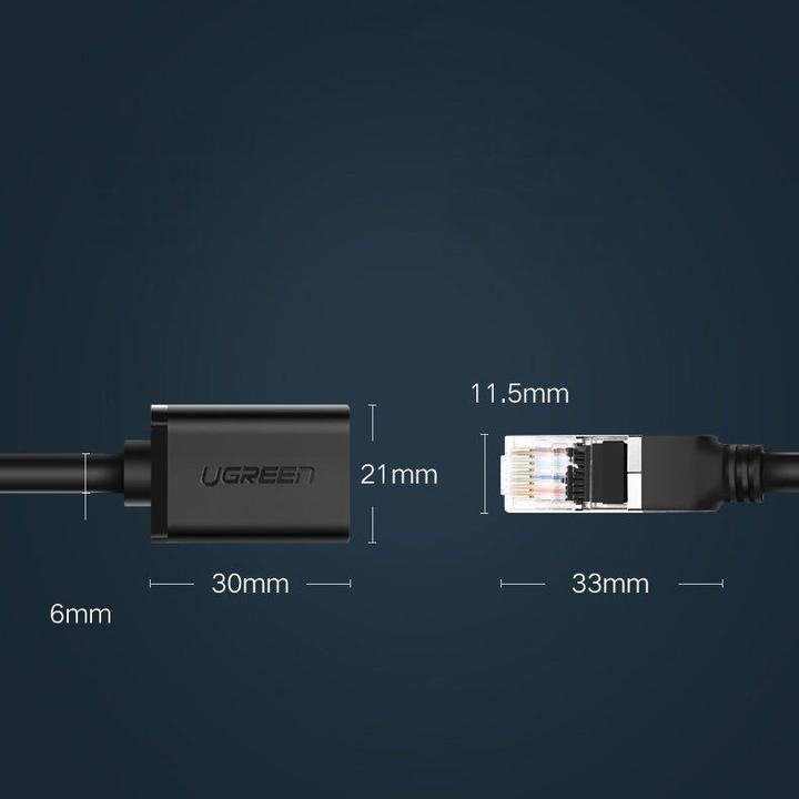 Image du produit Ugreen Rallonge Ethernet RJ45 CAT6 1 Gbit/s (UTP, CAT6, 5 m)