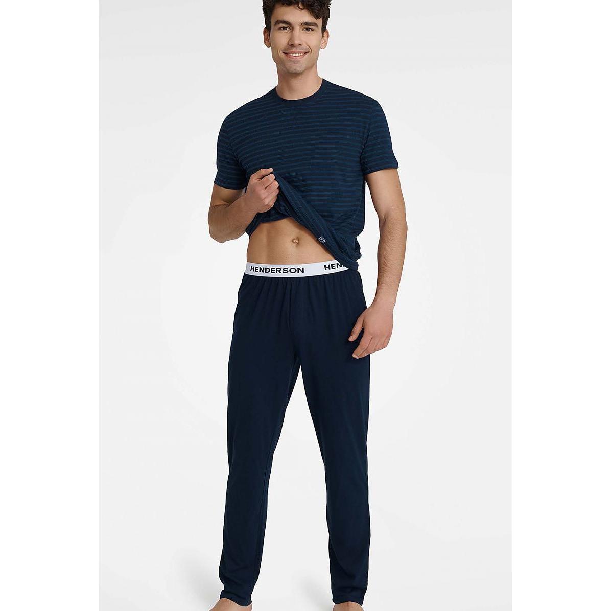Henderson, Herren, Pyjama, Pyjama, Blau, (XL)