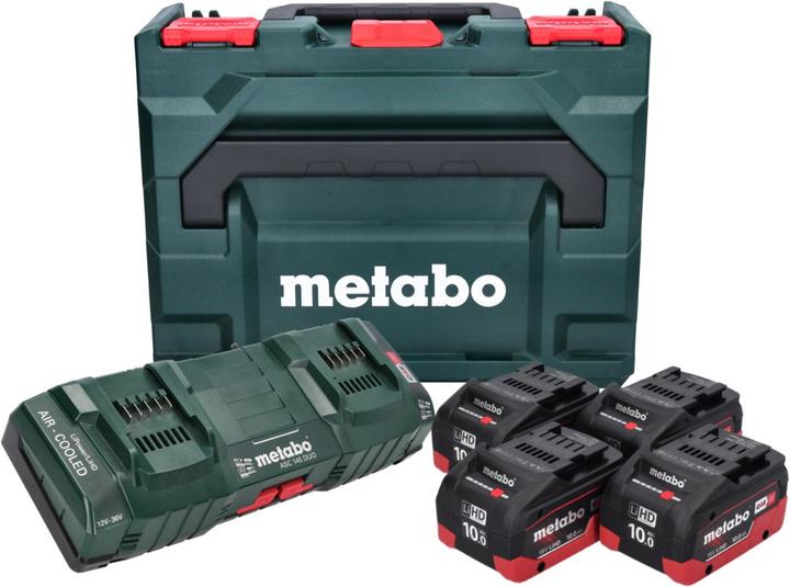 Produktbild Metabo Basis Set 4x Li-Power Akkupack 18 V 10,0 Ah CAS Li-Ion Akku ( 685143590 ) + DUO Doppel Ladege (18 V)