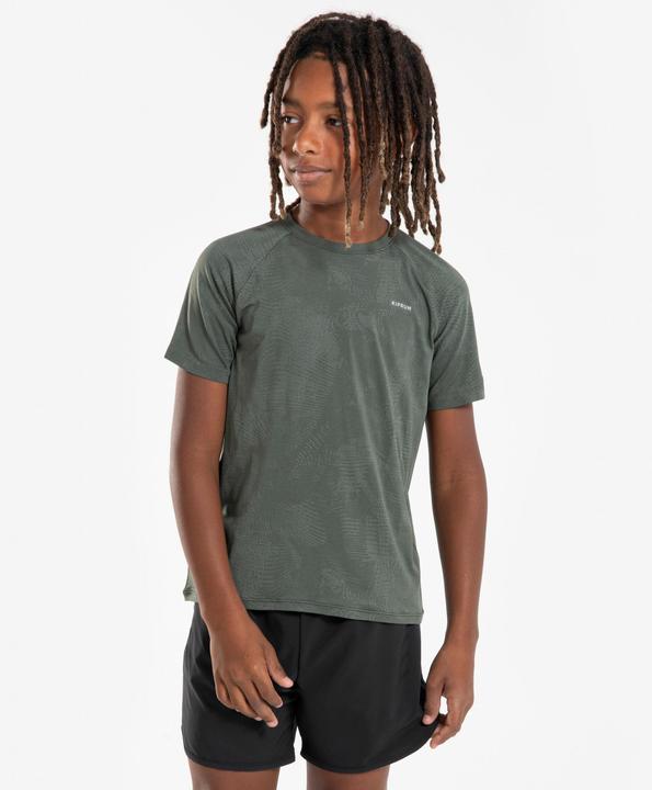 Produktbild Kiprun Laufshirt kurzarm Kinder nahtlos - TS Light 900 khaki (140)