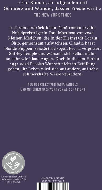 Actual product image Sehr blaue Augen (German, Alice Hasters, Tanja Handels, Toni Morrison, 2023)