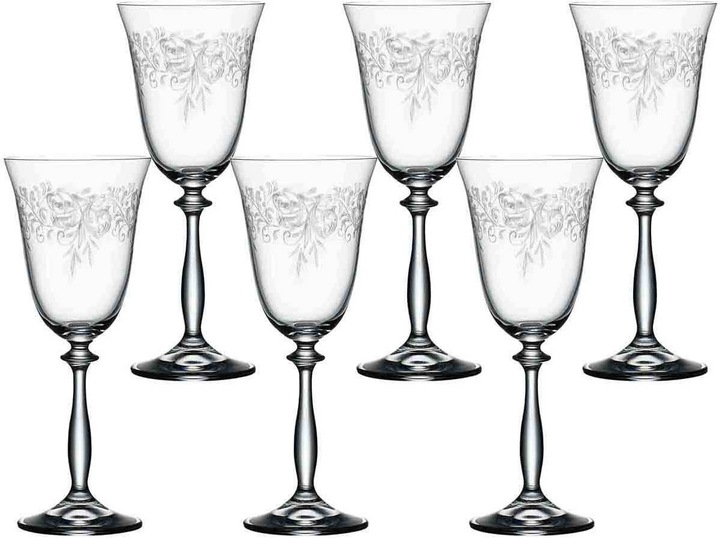 Bohemia Weissweingläser Romance (25 cl, 6 Gläser, Weissweingläser)