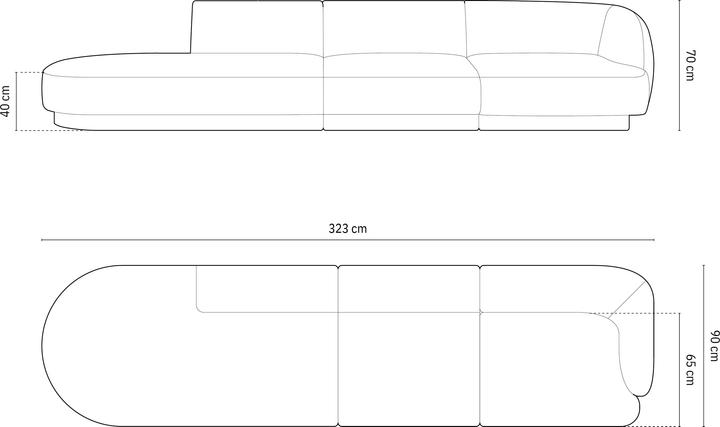 Immagine prodotto Micadoni Miley (4 posti, Divano modulare)