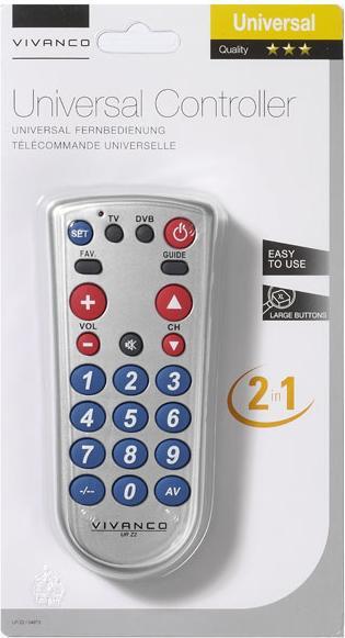 Produktbild Vivanco Ur Z2 (Universal Fernbedienung, Infrarot)