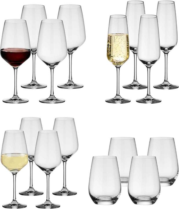 Villeroy & Boch Wine and champagne glasses Voice Basic Glas (16 Glasses, White wine glasses)