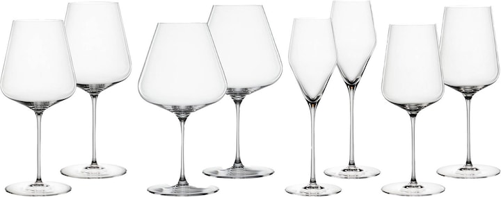 Actual product image Spiegelau Wine and Champagne Glasses Definition (8 Glasses, Wine glasses set)