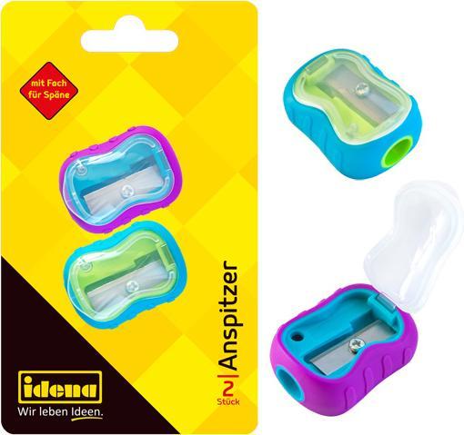 Produktbild Idena Anspitzer gummiert mit Deckel 2er