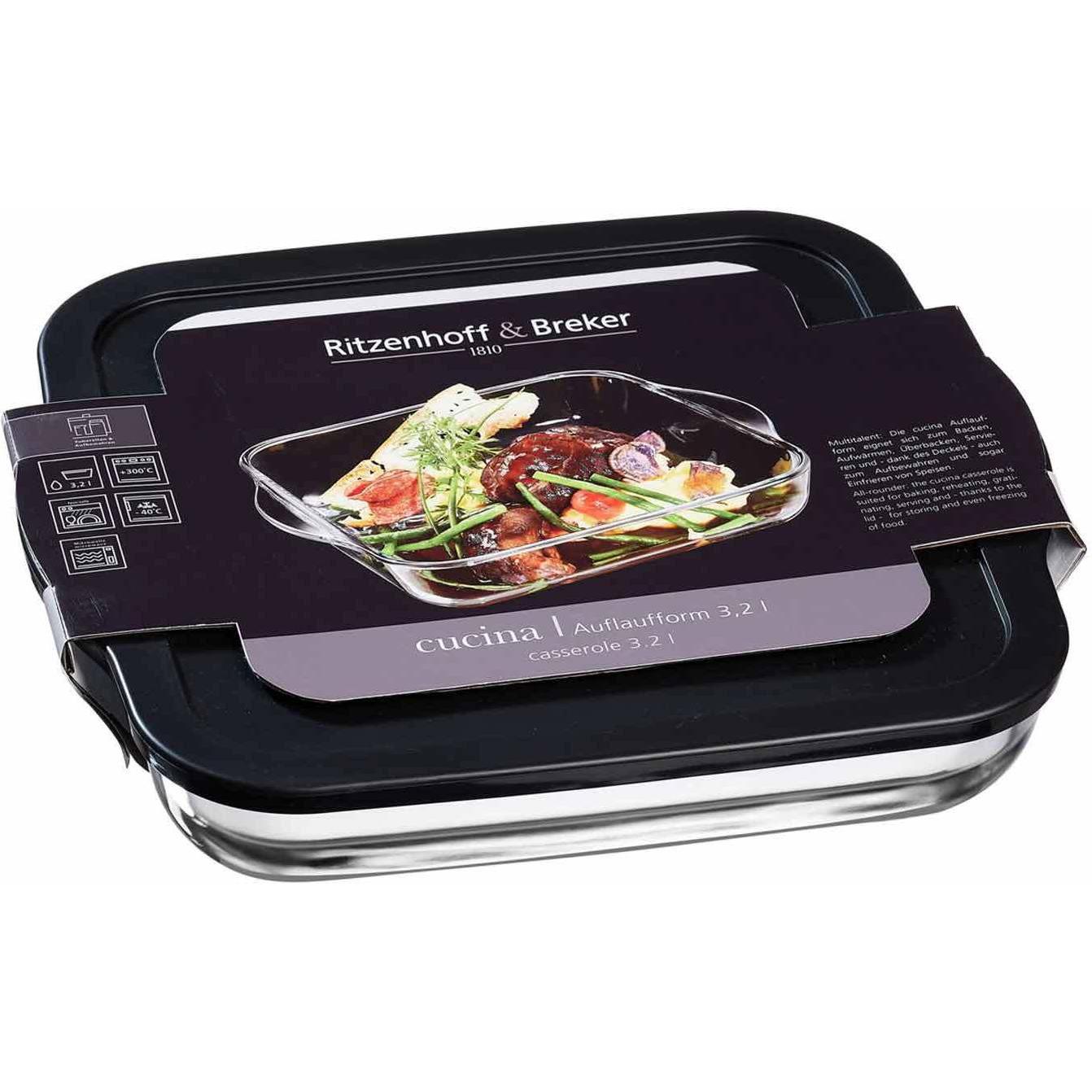 Ritzenhoff & Breker Auflaufform Cucina, Auflaufform, Schwarz