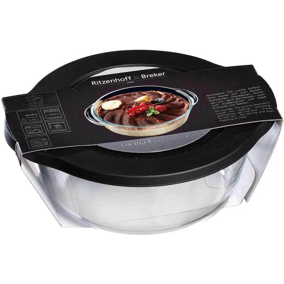 Ritzenhoff & Breker Auflaufform Cucina, Auflaufform, Schwarz