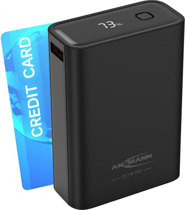 Image du produit Ansmann Banque d'alimentation 20000 mAh PB222PD noir (20000 mAh, 22.50 W, 88 Wh)