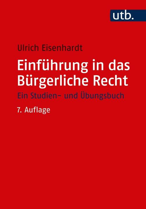 Produktbild Einführung in das Bürgerliche Recht (Deutsch, Ulrich Eisenhardt, 2018)