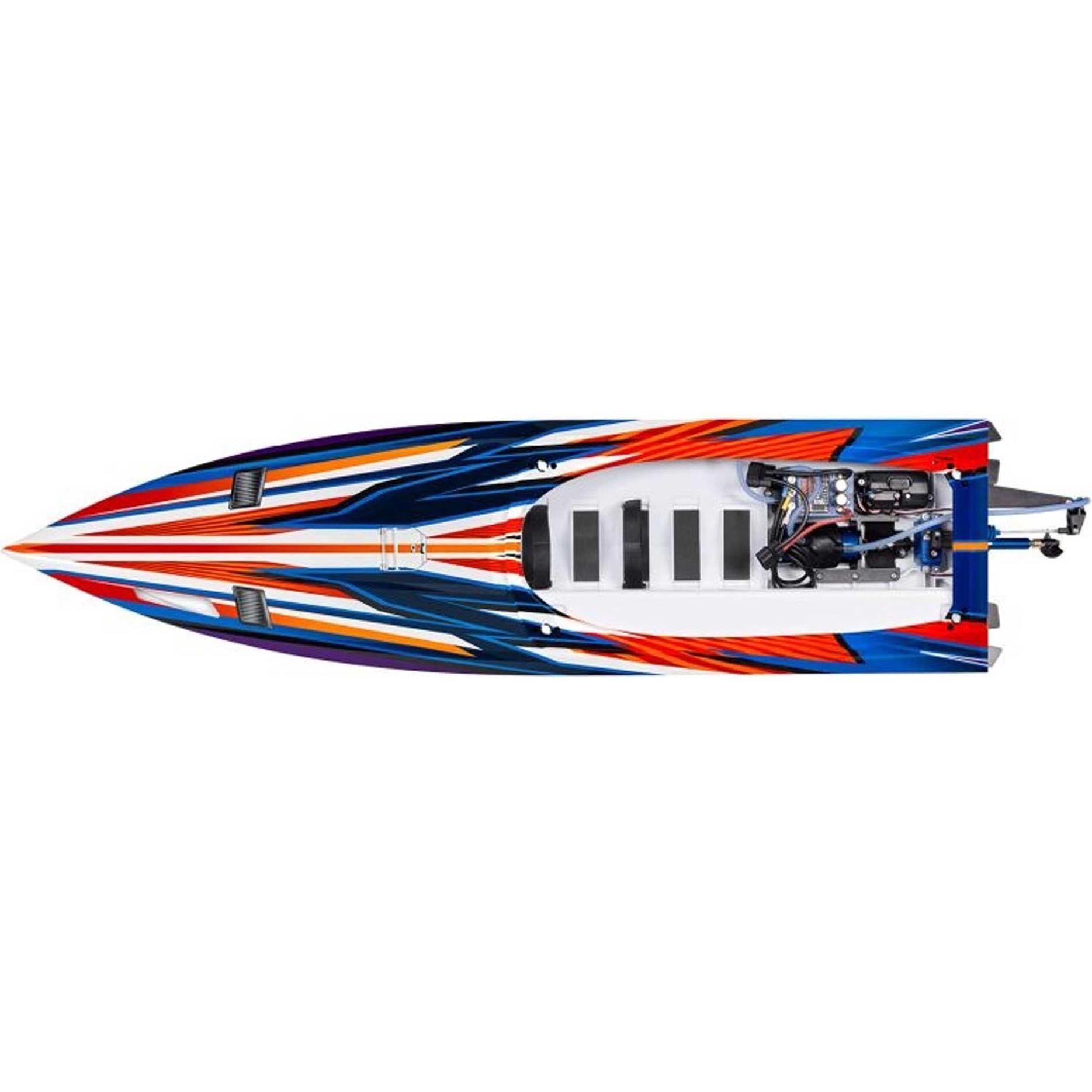 Thumbnail - Traxxas BOAT SPARTAN SR 1037mm 1:10 EP RTR ORANGE TQi 2.4GHz OHNE Ladegerät und OHNE Akku