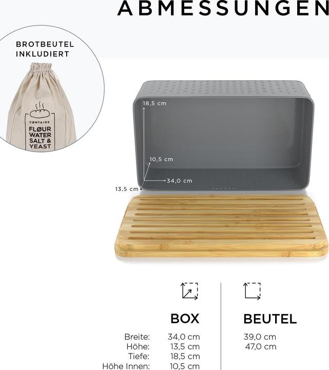 Actual product image Lars Nysøm Bread box with cutting board Glaede