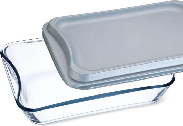 Produktbild Auflaufform eckig mit Kunststoffdeckel exclusive
