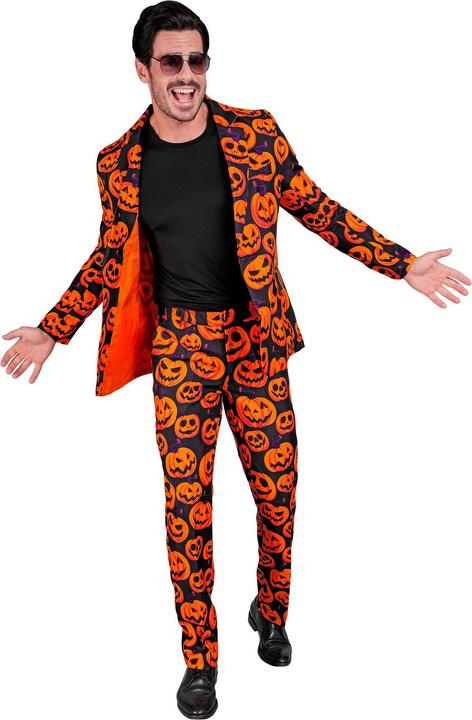 Actual product image Widmann Halloween pumpkin suit with jacket & trousers (S)