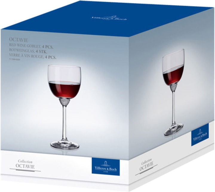 Actual product image Villeroy & Boch Octavie red wine glasses (28 cl, 4 Glasses, Red wine glasses)
