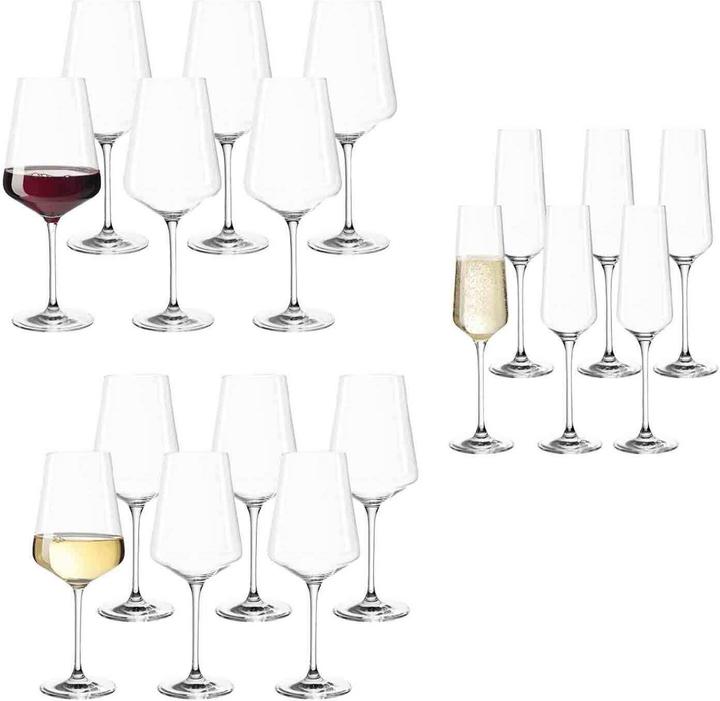 Actual product image Leonardo Wine and champagne glasses Puccini (18 Glasses, Red wine glasses, Champagne glasses, White wine glasses)
