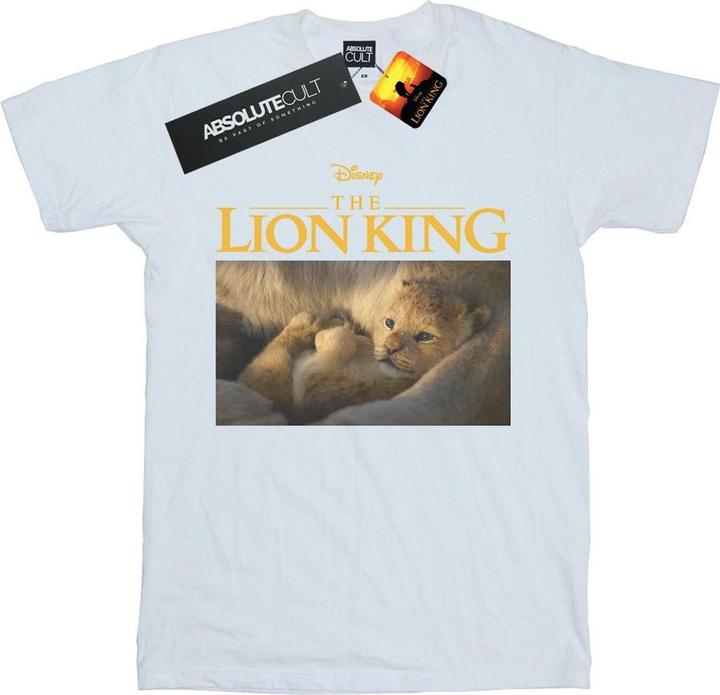 Actual product image Disney Womens/Ladies The Lion King Movie Baby Simba Photo Cotton Boyfriend T-Shirt (M)