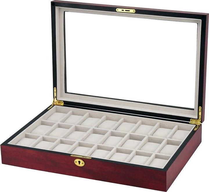 Actual product image Safe Elegant watch box for 24 watches