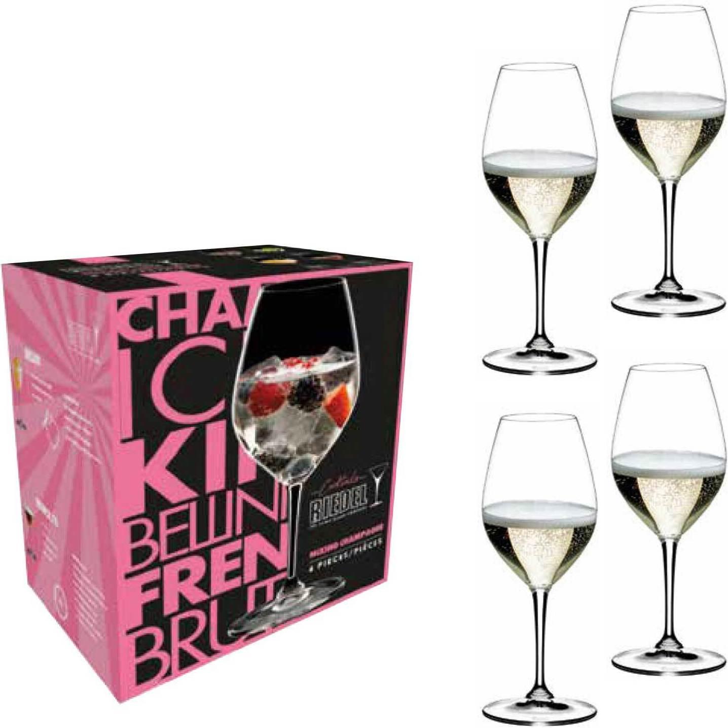 Riedel Champagnergläser Mixing (44 cl, 4 Gläser, Sektgläser) (5515-58)