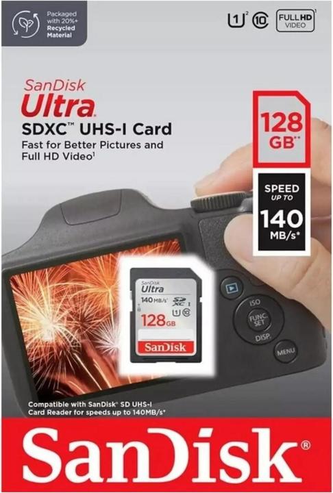 Produktbild SANDISK Ultra (128 GB, SDXC, U1, UHS-I)