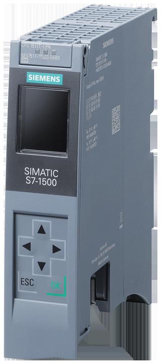 Produktbild Siemens SIMATIC 6ES7511-1TL03-0AB0S7-1500 CPU 1511T-1PN 450KB+1,5MB Daten