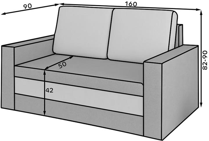 Image du produit ELTAP Wave (2 places, Canapé-lit)