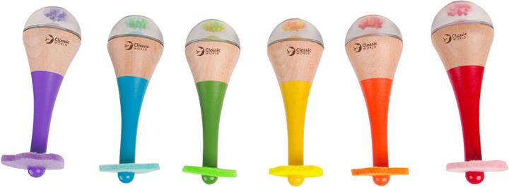 Classic World Rainbow Maracas aus Holz
