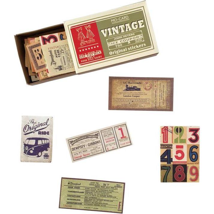Thumbnail - JTI, Etiketten, 60x Aufkleber-Etiketten in Box, Vintage - Nr. 6