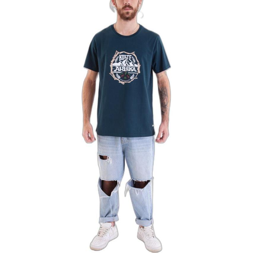 Kulte, Herren, Shirt, t-hirt, Blau, (S)