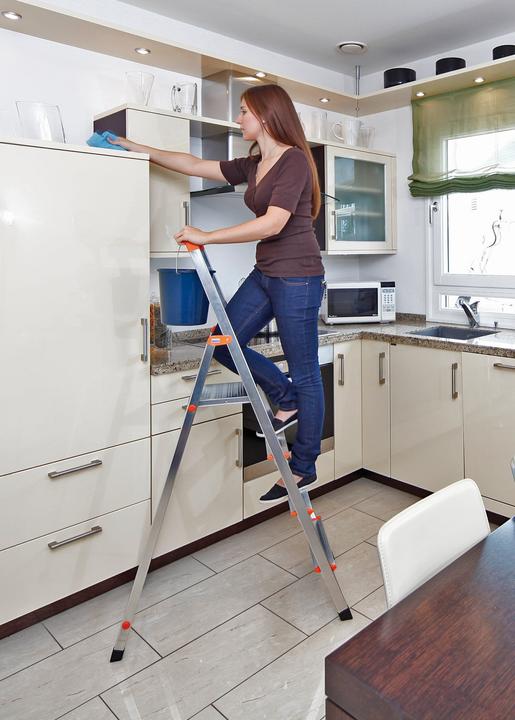 Actual product image Krause Stepladder with steps (Stepladder, 160 cm)