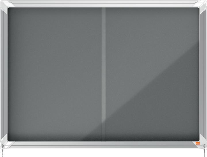 Actual product image Nobo Lockable Notice Board Premium Plus Indoor Felt