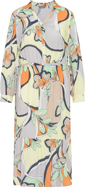 Immagine prodotto Ulla Popken Abito con design grafico, collo da camicia e maniche lunghe (48)
