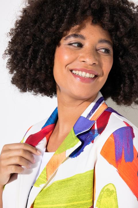 Produktbild Angel of Style Blazer, Alloverdruck, gekräuselte 3/4-Ärmel (54)