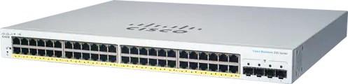 Produktbild Cisco switch CBS220-48P-4G (48xGbE,4xSFP,48xPoE+,382W) - REFRESH (48 Ports)