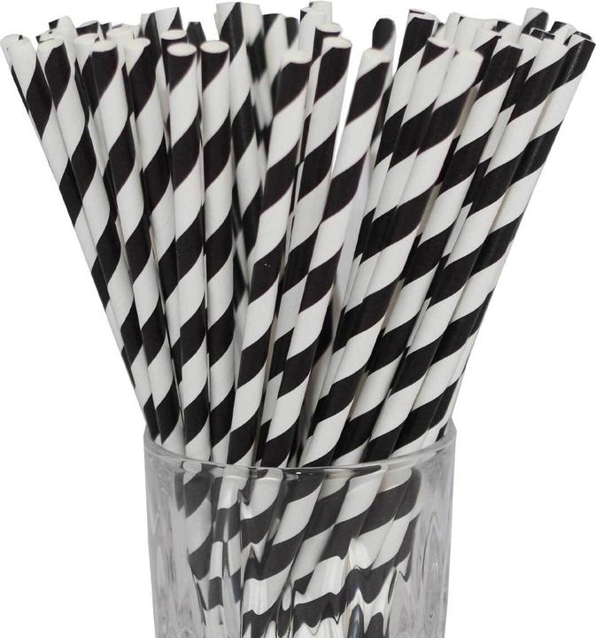 Luxentu Paper Drinking Straws Striped (100 x)