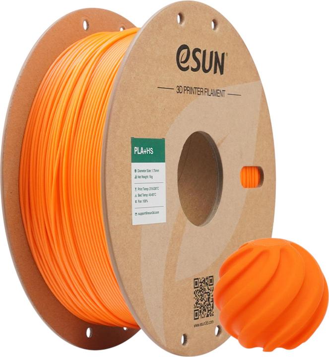 Produktbild eSUN Filament PLA+ High Speed Korall Orange 1.75mm 1000g (PLA, 1.75 mm, 1200 g)