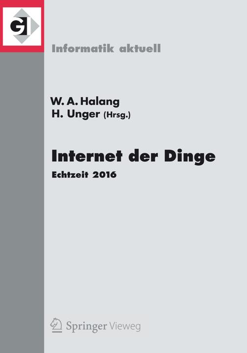 Produktbild Internet der Dinge (Deutsch, Herwig Unger, Wolfgang A. Halang, 2016)