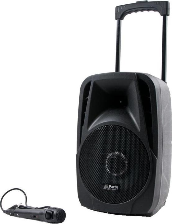 Actual product image Party 8LED Mobile Loudspeaker 20 cm 8 inch mains-operated, rechargeable battery