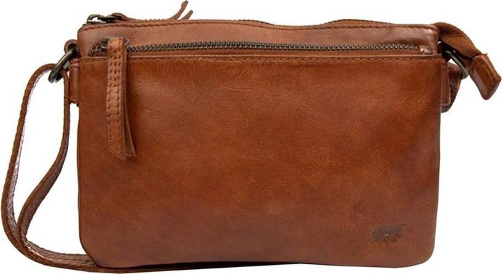 Image du produit Bear Rock Bärende Design kleiner Crossbodybag / Umhängetaschen Damen - Leder - Maithe - Cognac