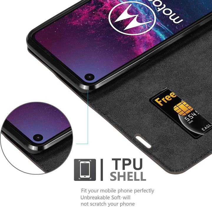 Produktbild Cadorabo Book Invisible Magnet Cover (Motorola One Action)